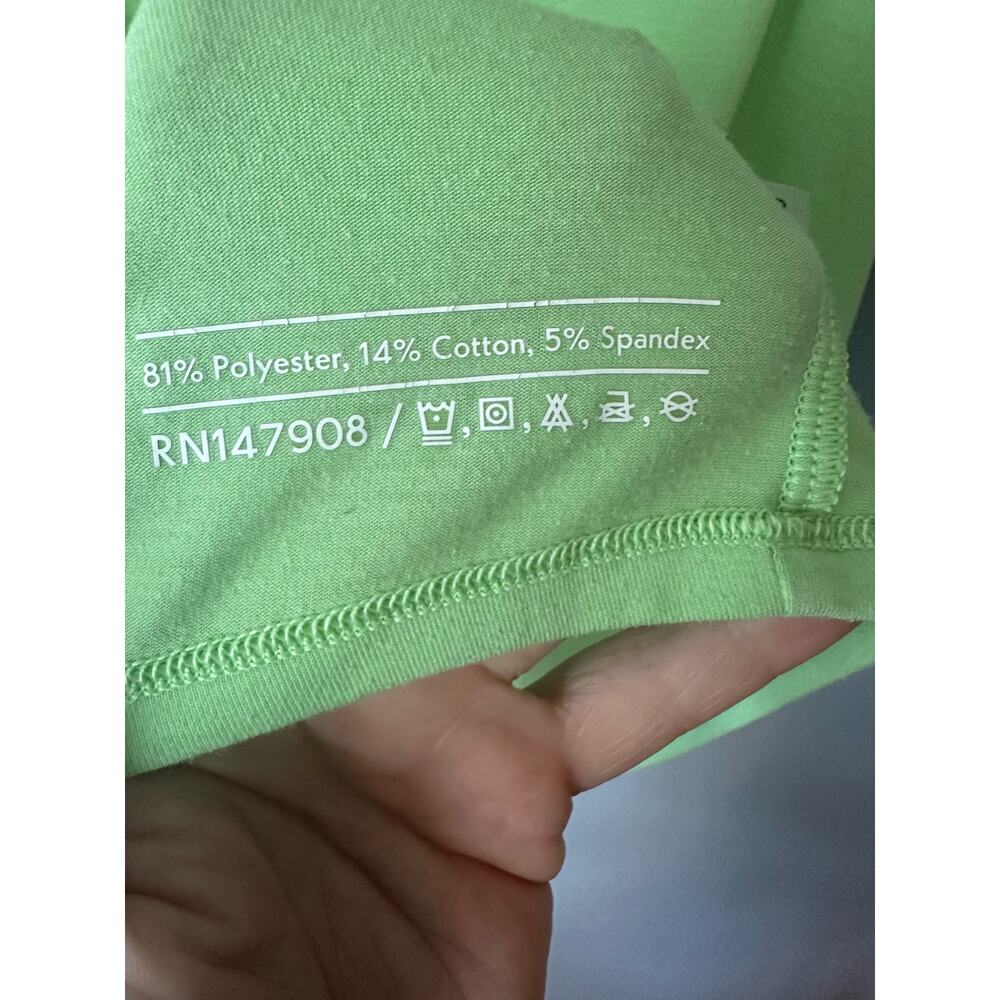 Outdoor Voice Bright Green Cropped Tee with Butterfly Size Medium - Picture 5 of 5
